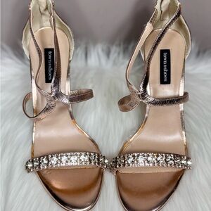 TOWN SHOES Rose Gold Stiletto